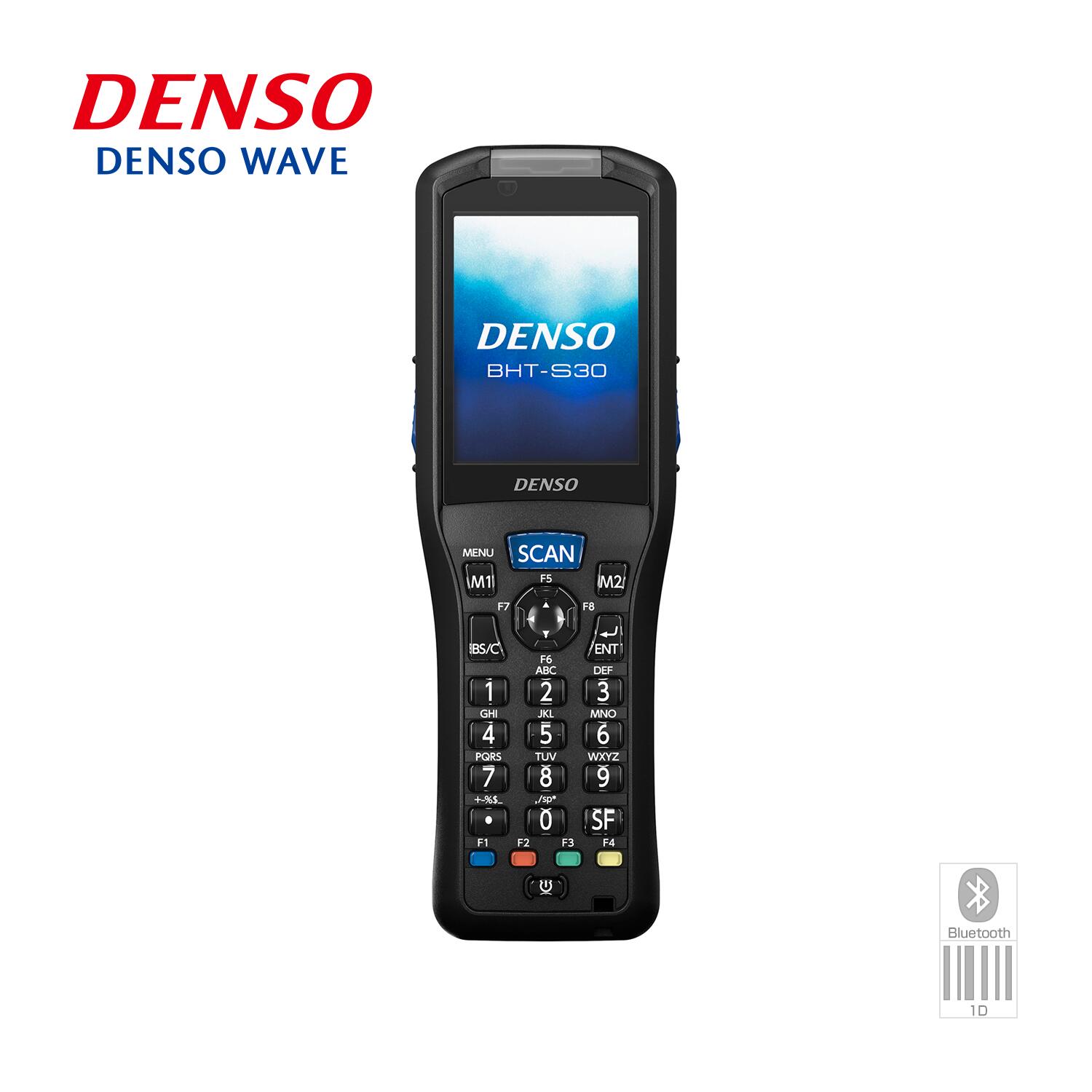 DENSO ハンディターミナル BHT-S30シリーズ BHT-S30 (BHT-OS搭載/Bluetoothモデル・Bluetooth+無線LANモデル選択)※電源別売