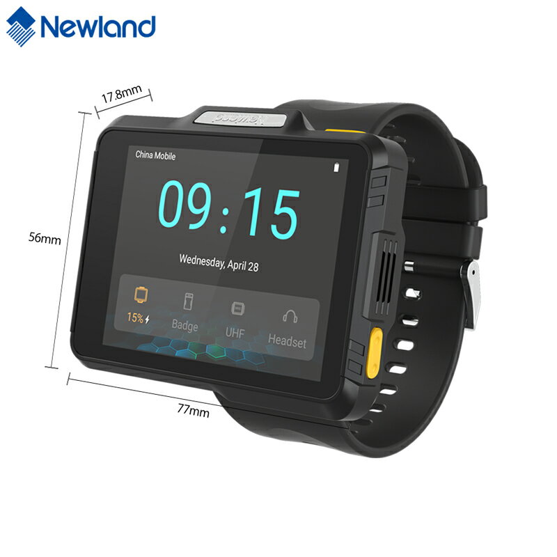Android 13 搭載 4G・Wi-Fi・Bluetooth接続対応 ウェアラブルデバイス スマートウォッチ NLS-WD1-NHGF Newland