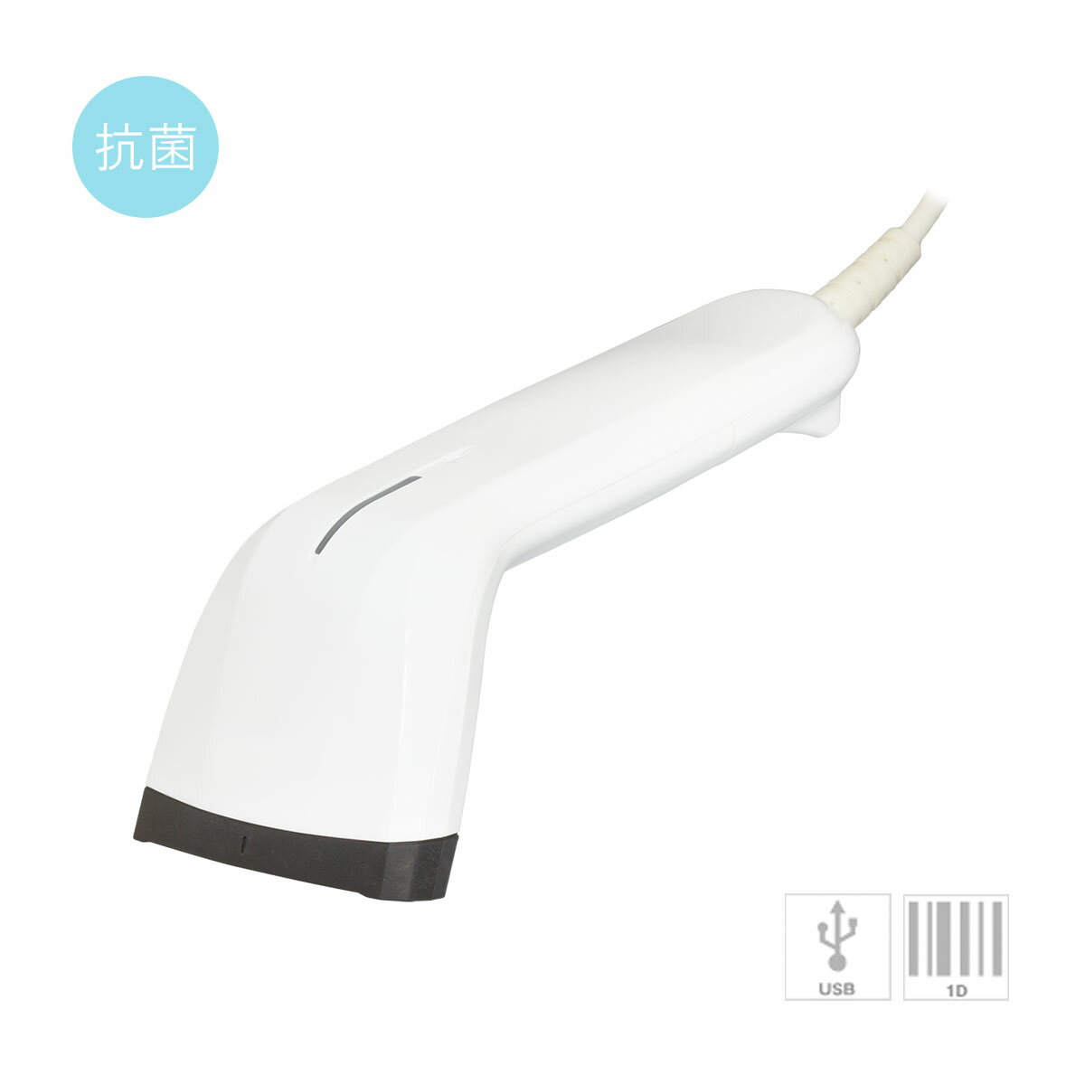 【オプトエレクトロニクス】 一次元CCDタッチ式スキャナー C-42-WHT-USB (USB・抗菌・白) その1