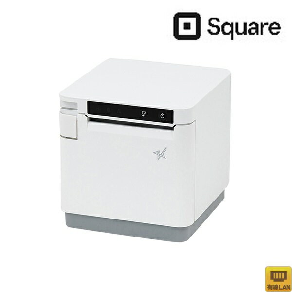 ＜POSレジ＞【スター精密正規代理店】Square 多機能レシートプリンター MCP31L WT JP(USB・LAN/80mm・58mm対応/ホワイト)【代引手数料無料】♪