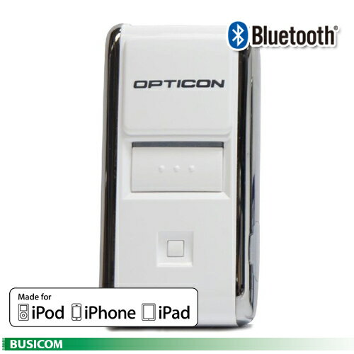 【オプトエレクトロニクス】OPN-2002i-WHT iOS対応（MFi認証）小型バーコードスキャナデータコレクター Bluetooth搭…