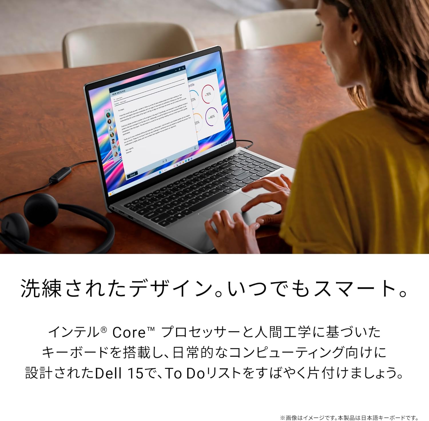 【最短即日発送】【新品】Dell ノートパソコン Dell 15 DC15250 15.6インチ IntelCore 3 プロセッサー100U メモリ8GB SSD512GB Windows 11 プラチナシルバー WEBカメラ Office付き オフィス付き Microsoft Office Office2024 オフィス 仕事 ビジネス 初期設定済み - Image 3
