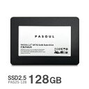 PASOUL SSD128GB 2.5インチ SATA3 6GB/sに準拠 3D NAND 最大読取り550MB/s 最大書込み480MB PAS25-128