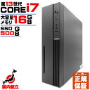 【国内生産 新品 最安値に挑戦】【第13世代 core i7 マシンが 110,000円未満】デスクトップパソコン パソコン 第13世代 Intel Corei7 13700 Windows11 10 SSD 500GB メモリ 16GB デスクトップPC 1年保証 安い 激安 ゲーム 本体のみ esonic