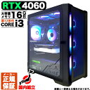 ゲーミングPC デスクトップパソコン GeForce RTX4060 パソコン 第12世代 Intel Corei3 12100F 最大4.30GHz Windows11 10 SSD 256GB メモリ16GB デスクトップPC 1年保証 安い デスクトップPC eスポーツ ゲーミングパソコン 激安 ゲーム 本体のみ esonic