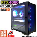 【新品 国内生産】ゲーミングPC デスクトップパソコン GeForce RTX4060 パソコン 第13世代 Intel Corei5 13400F 最大4.30GHz Windows11..