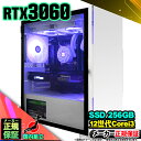 【最短で当日発送!国内生産 新品 最安値に挑戦!】ゲーミングPC デスクトップパソコン RTX3060 パソコン 第12世代 Intel Corei3 1210...