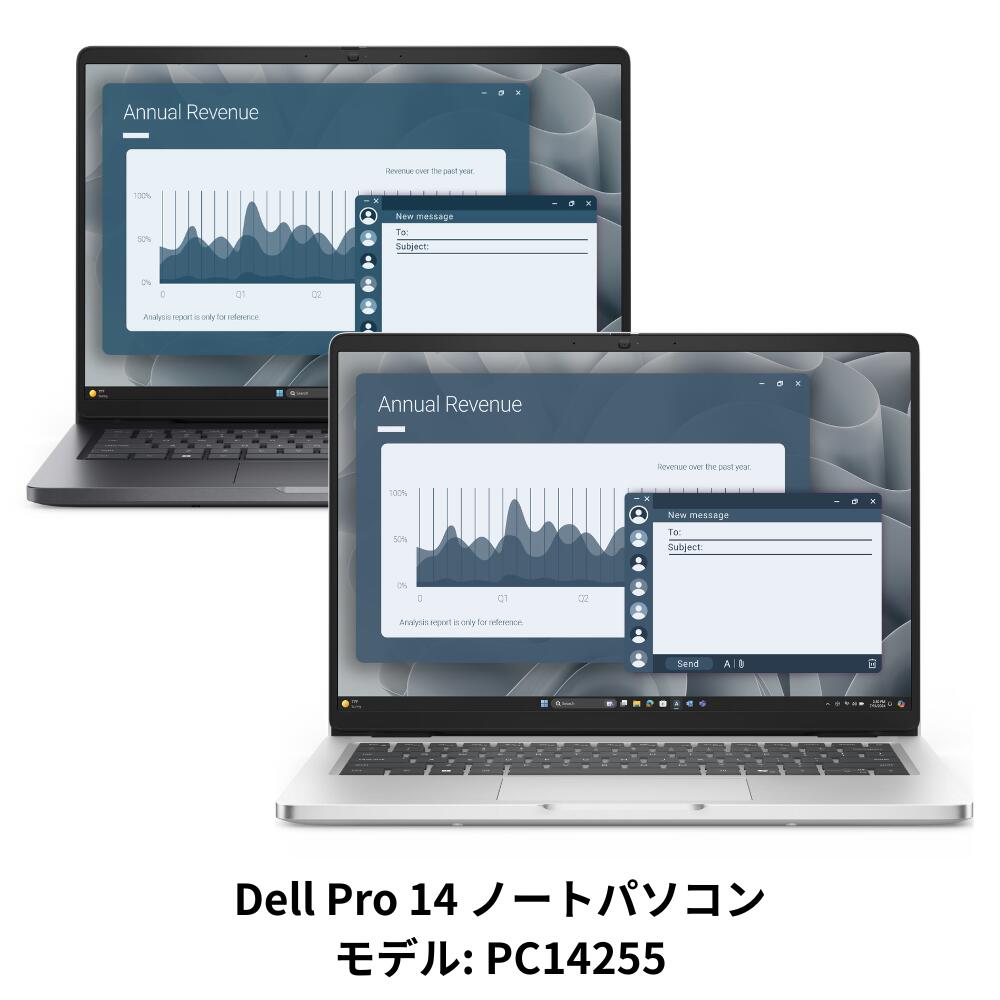Dell Pro 14 Laptop PC14255 プラチナシルバー ノートパソコン AMD Ryzen AI 5 PRO 340 16GBメモリ 512GB SSD 14.0インチ高輝度液晶 Windows 11 Home Copilot+PC対応 バックライトキーボード搭載 Wi-Fi 6E