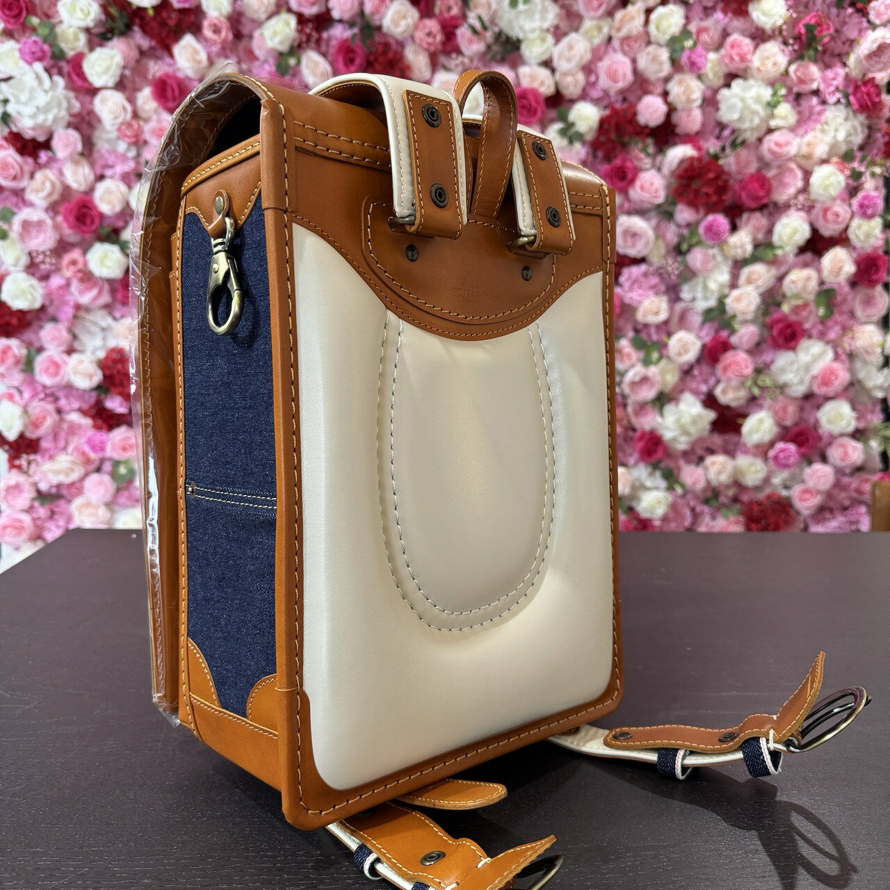 ★【新品アウトレット 即納】MUSOU デニムランドセル Type001 ライトブラウン DENIM...