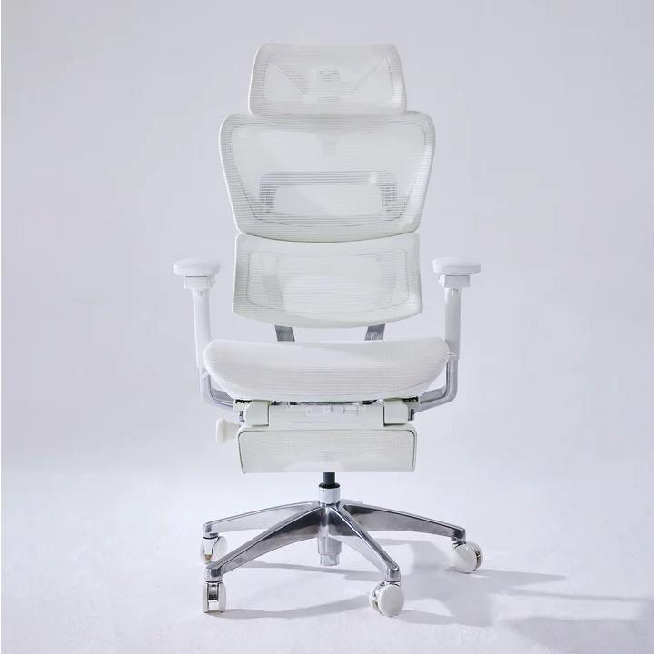 COFO Chair Premium ホワイト ワークチェア メッシュ 人間工学 椅子 エルゴノミクスチェア 4Dアームレスト ヘッドレスト ジャケットハンガー ランバーサポート フットレスト コフォ チェア プレミアム FCC-XWチェア イス 椅子 いす デスクチェア パソコンチェア