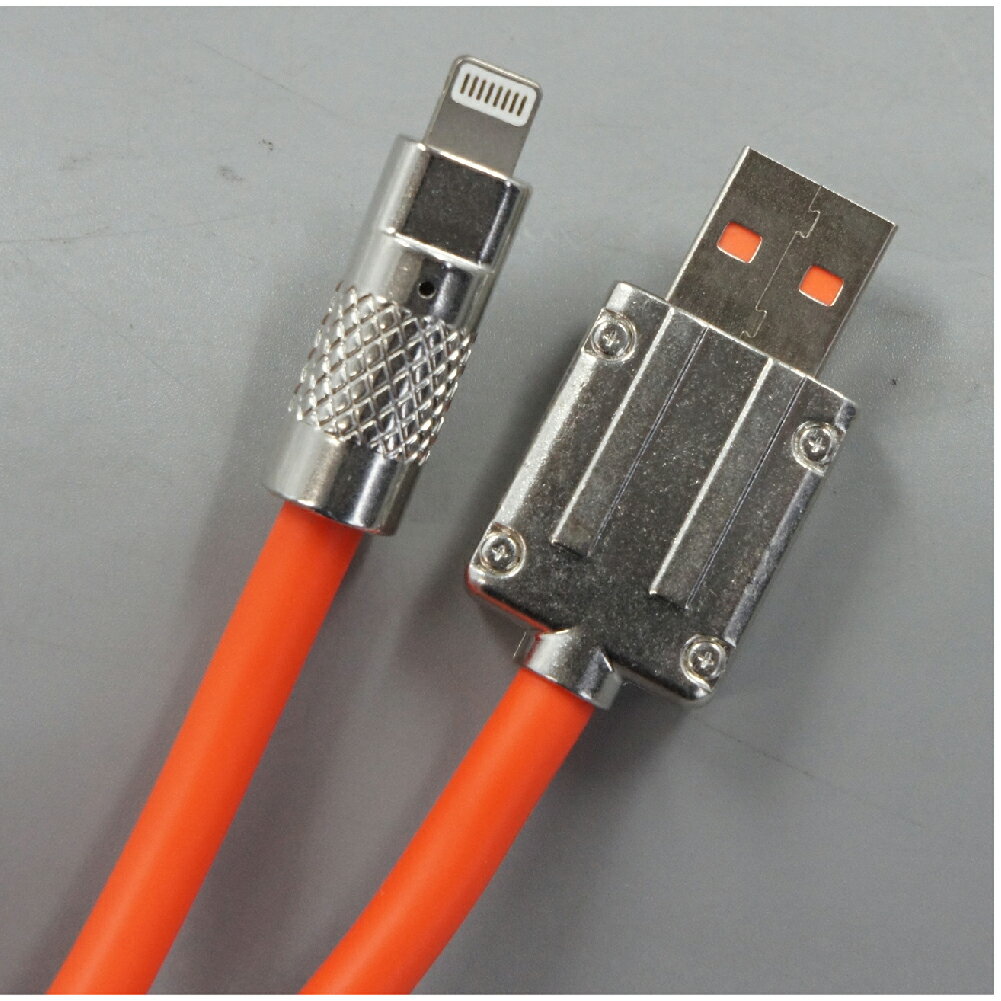 新品 USB充電ケーブル C-M001AL-OR TypeA → Lightning 最大電流：2.4A ケーブル長：1m カラー：オレンジ【180日保証】