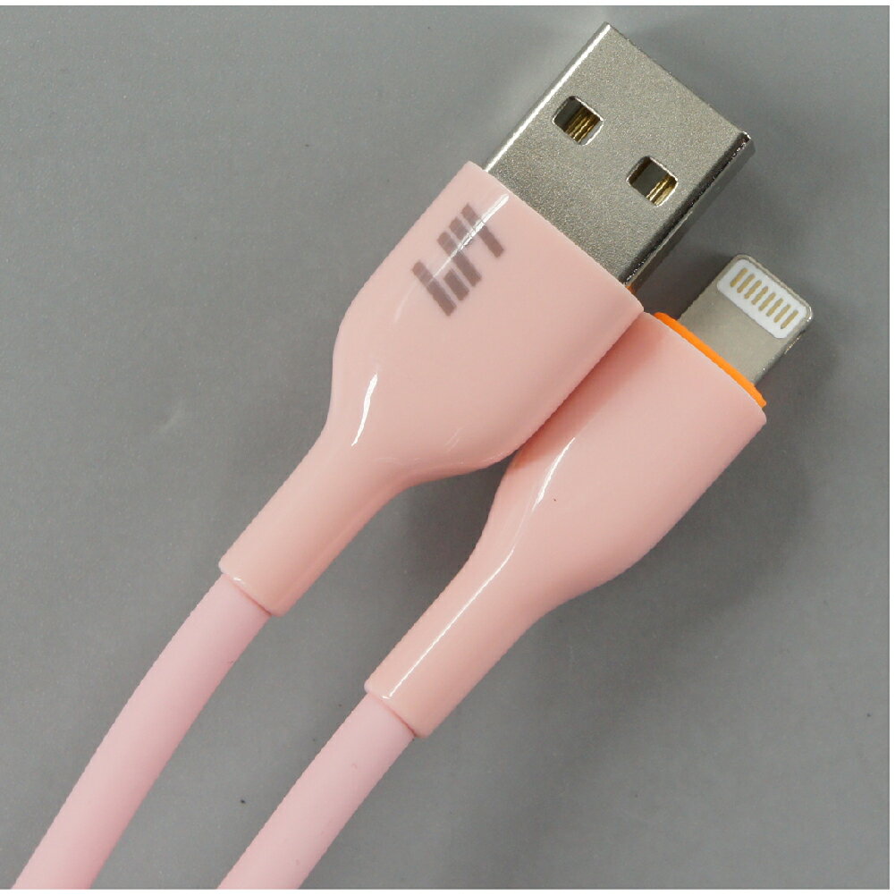 新品 USB充電ケーブル C-L737AL-PI TypeA → Lightning 最大電流：2.4A ケーブル長：1m カラー：ピンク【180日保証】 2
