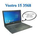 　メーカー　　DELL 　 　商品管理番号　　NT38　 　商品名　　Vostro 15 3568 　 　CPU　　 第7世代 Core i3 7100U 2.40GHz 　メモリ　　4GB　 　SSD　　128GB　 　光学ドライブ　　有　 　Office　　WPS Office付き(シリアルカード)　 　OS　　Win10 Pro 64bit　 　付属品　　AC電源ケーブル　 　保証期間　　商品到着後 3ケ月保証です。　 　写真　　イメージです。　 　特記事項：　　中古動作良品です。　中古品の為、通常使用における小キズ、多少のキーテカリ、細かな塗装はげ等ございます。バッテリー等（消耗品）は保証外とさせて頂きます。商品到着後にすぐ使用可能です。写真と商品の状況が若干異なることがございますがご了承ください。