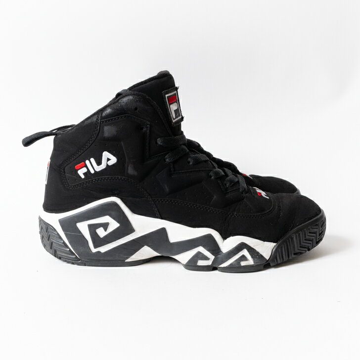 【中古】FILA MB MASHBURN 1VB90140-014フィラ MB マッシュバーン ブラック/ホワイト 28cm