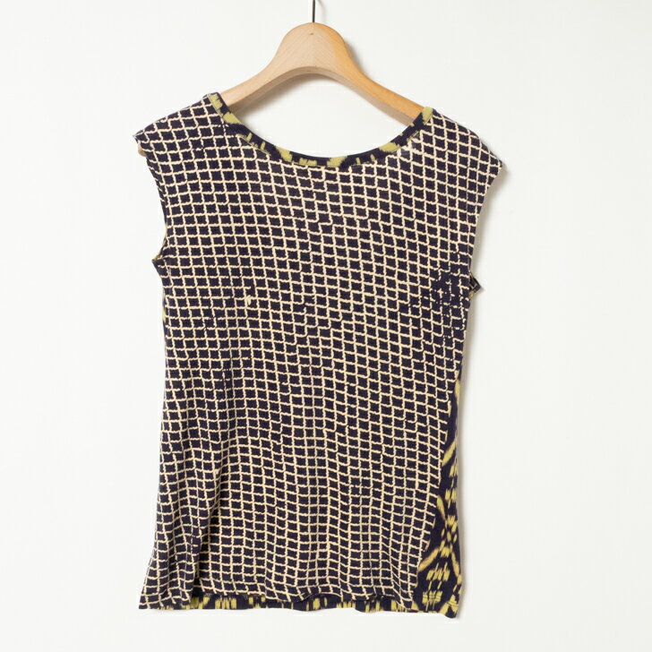 【中古】メール便◯ DRIES VAN NOTEN ドリスヴァンノッテン ノースリーブ 総柄 カットソー タンクトップ extra small 2