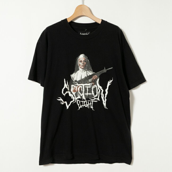 【中古】メール便◯ SECTION EIGHT 8 セクションエイト マザーテレサ プリント Tシャツ ブラック 黒 M