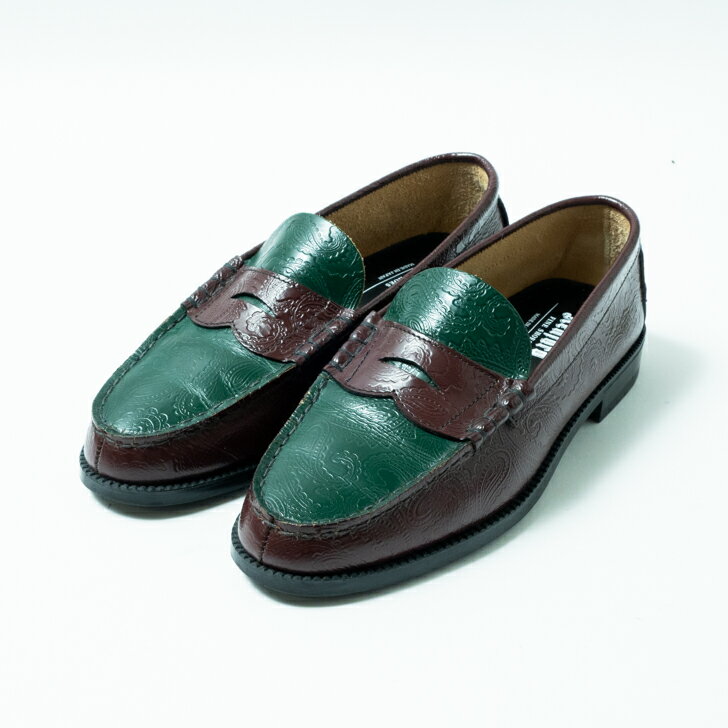The Kenford FINE SHOES JOURNAL STANDARD 別注 Embossed Loafers ケンフォード ローファー ビーフ&ブロッコリー ペイズリー 25EEE