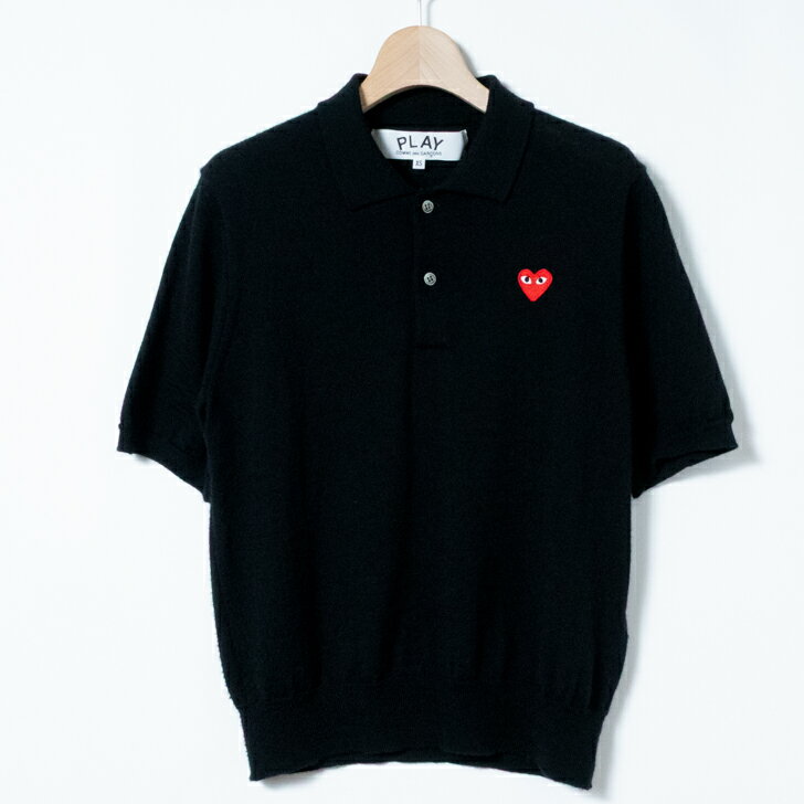 楽天市場】play comme des garcons／ポロシャツ／s／ブラックの通販