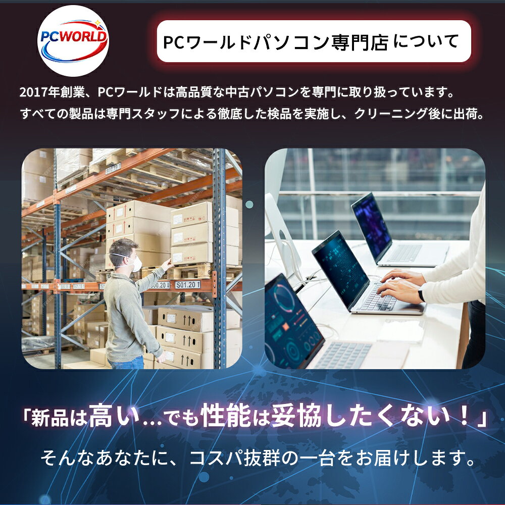 デスクトップパソコンDELL HP NEC 第8〜10世代CoreI3I5選べる 21インチモニター付き アウトレット 新品SSD最大1TB メモリ32GB Windows11 office付き MicrosoftOffice2024選択可中古デスクトップパソコン DVD/WIFI/Bluetooth DisplayPort 商品画像3