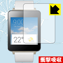 【ポスト投函送料無料】衝撃吸収【光沢】保護フィルム LG G Watch　【RCP】【smtb-kd】