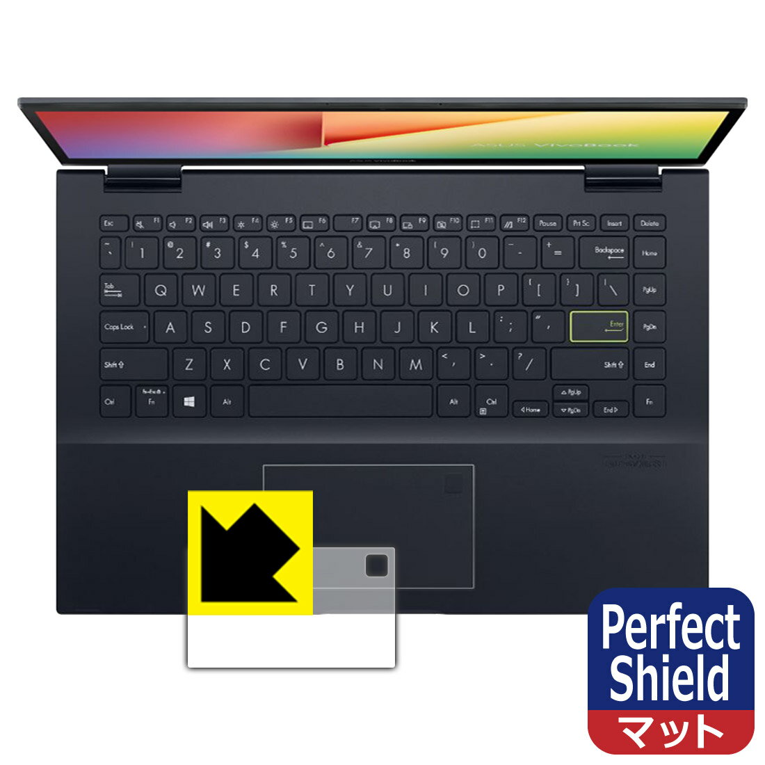 Perfect Shield ASUS VivoBook Flip 14 TM420IA (タッチパッド用) 3枚セット 日本製 自社製造直販