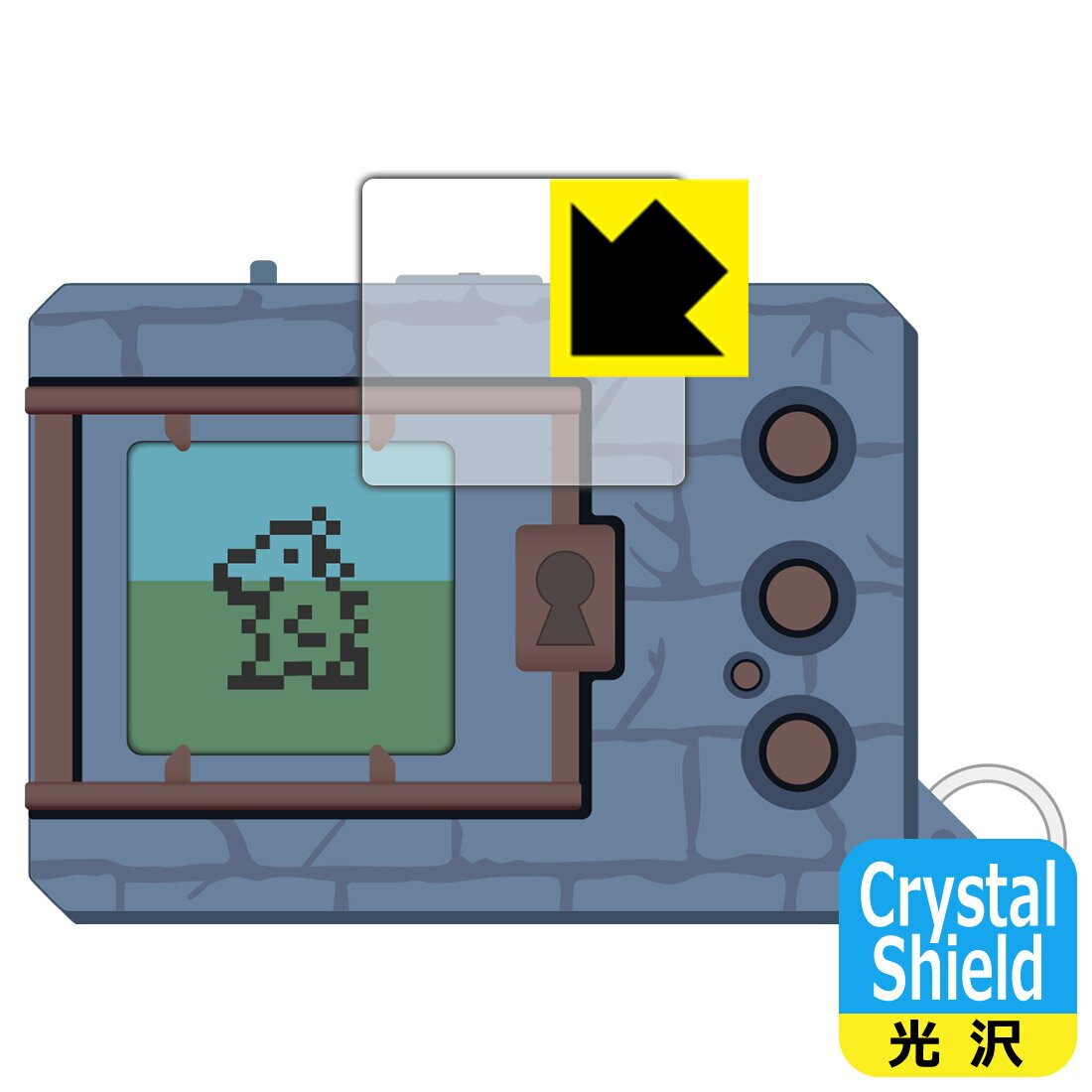 Crystal Shield デジタルモンスターVer.REVIVAL 用 液晶保護フィルム 日本製 自社製造直販