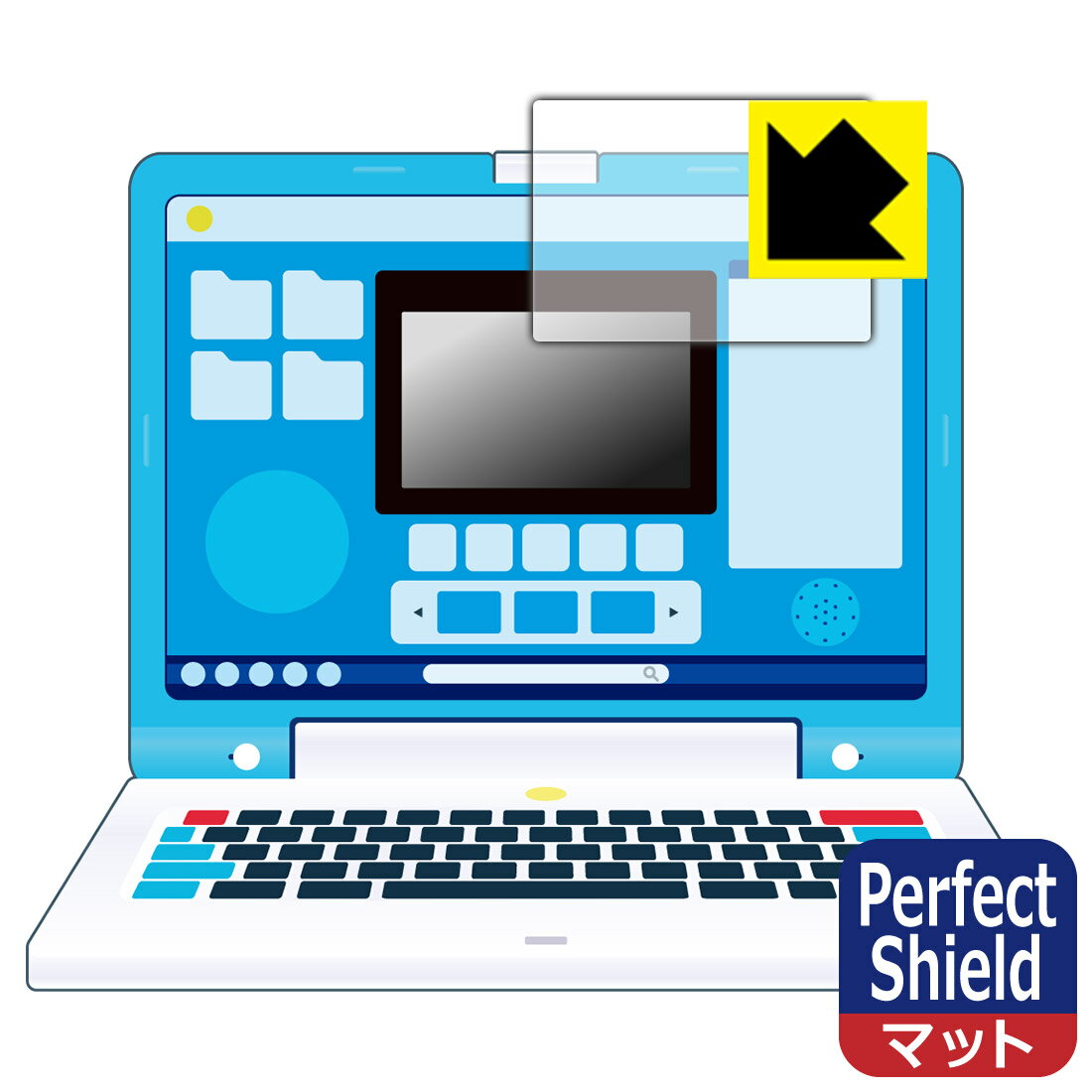 Perfect Shield ドラえもん ラーニングパソコン 用 液晶保護フィルム 日本製 自社製造 ...