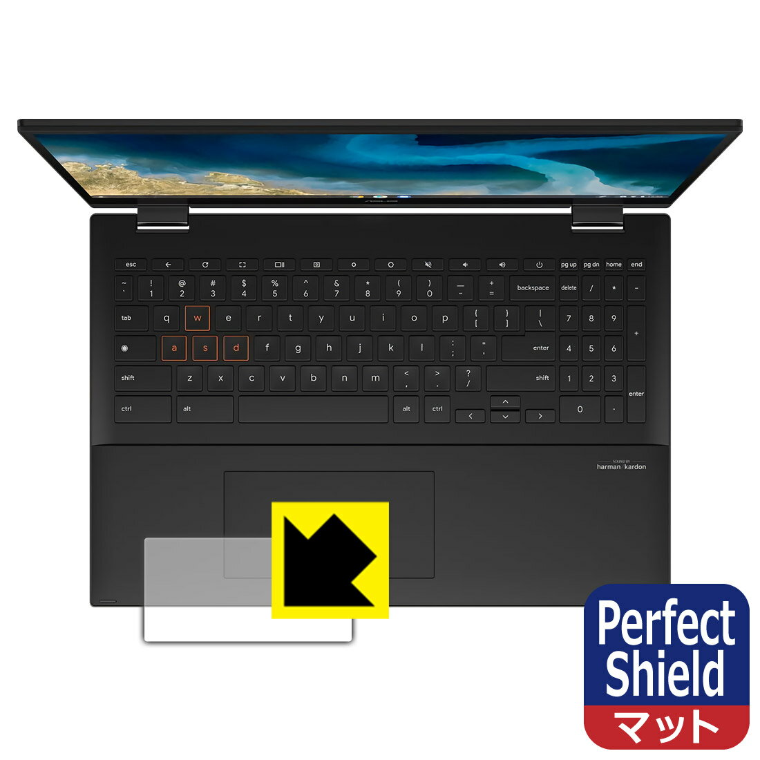 Perfect Shield ASUS Chromebook Flip CM5 (CM5500FDA) タッチパッド用 日本製 自社製造直販