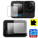 ブルーライトカット【 反射低減 】保護フィルム GoPro HERO10 Black (メイン用/サブ用) 日本製 自社製造直販