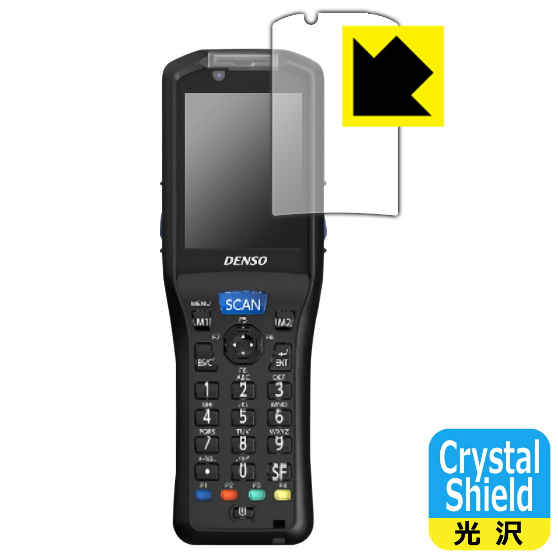 Crystal Shield【 光沢 】保護フィルム DENSO WAVE ハンディターミナル BHT-S30 日本製 自社製造直販