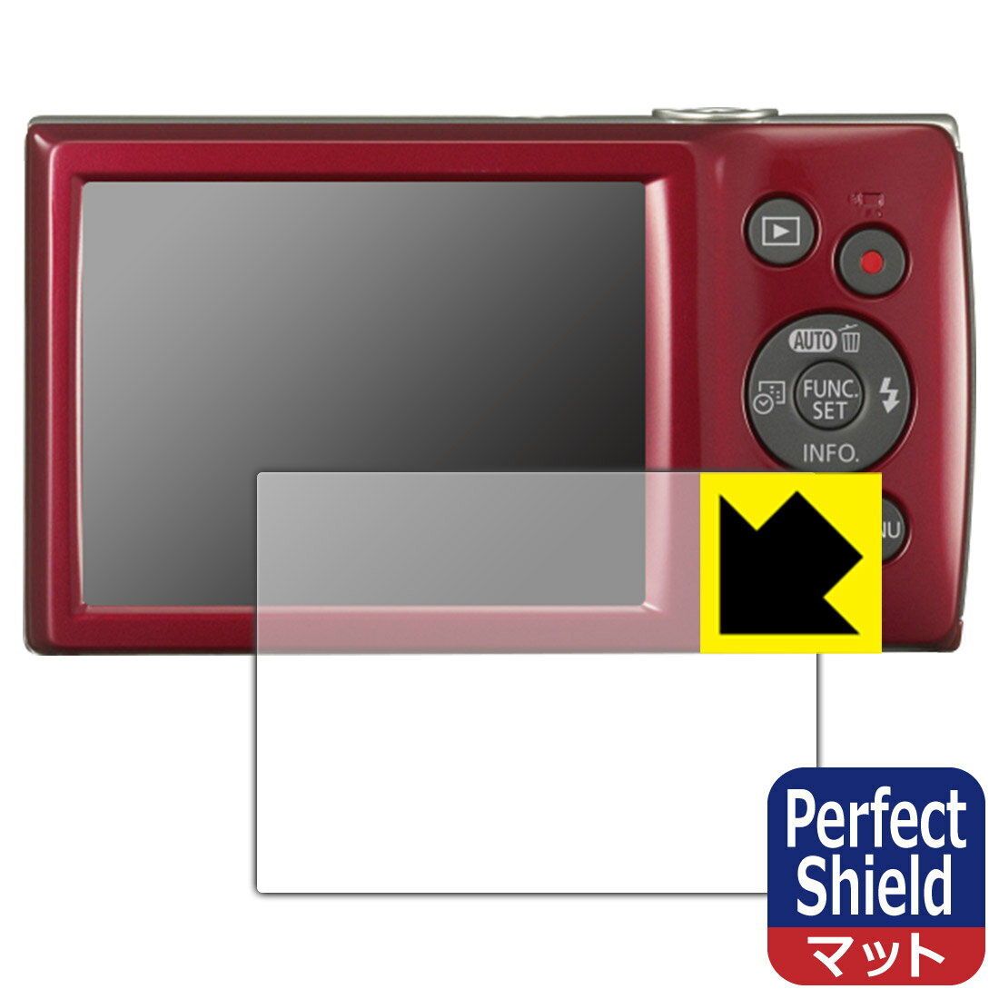 Perfect Shield【反射低減】保護フィルム Canon IXY200/IXY180/IXY160/IXY150/IXY130/IXY120 (3枚セット) 日本製 自社製造直販