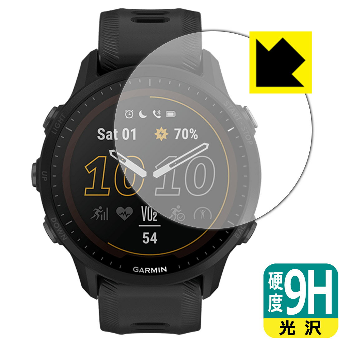 9H高硬度【 光沢 】保護フィルム GARMIN Forerunner 955 / Forerunner 955 Dual Power 日本製 自社製造直販
