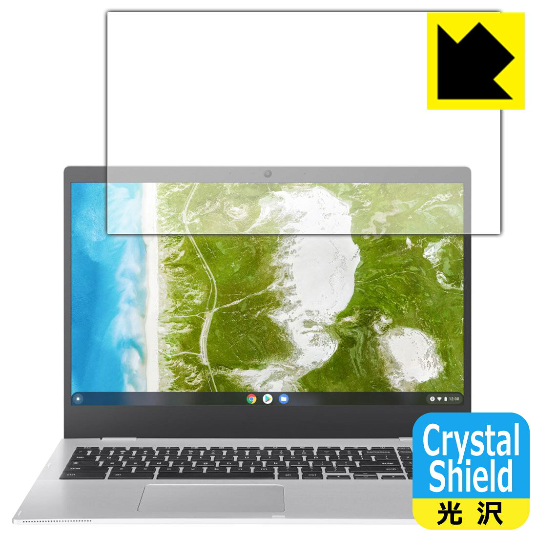 Crystal Shield【 光沢 】保護フィルム ASUS Chromebook CX1 (CX1500CKA) 3枚セット 日本製 自社製造直販