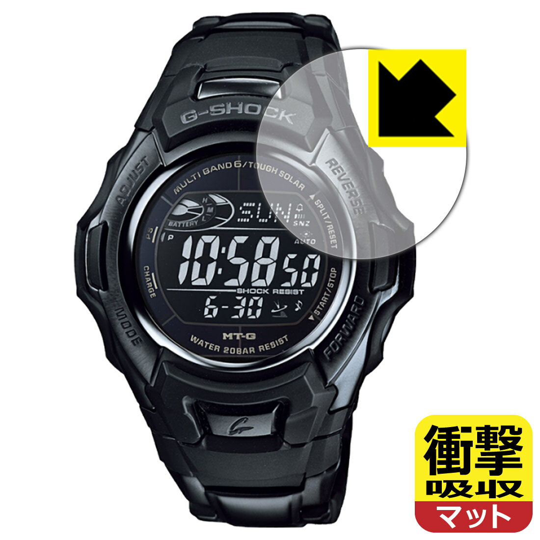 ●対応機種 : CASIO G-SHOCK MTG-M900シリーズ専用の商品です。●製品内容 : 画面用フィルム1枚・クリーニングワイプ1個●特殊素材の衝撃吸収層が外部からの衝撃を吸収し、機器へのダメージをやわらげます。●安心の国産素材を使用。日本国内の自社工場で製造し出荷しています。 ★貼り付け失敗交換サービス対象商品★【ポスト投函送料無料】商品は【ポスト投函発送 (追跡可能メール便)】で発送します。お急ぎ、配達日時を指定されたい方は以下のクーポンを同時購入ください。【お急ぎ便クーポン】　プラス110円(税込)で速達扱いでの発送。お届けはポストへの投函となります。【配達日時指定クーポン】　プラス550円(税込)で配達日時を指定し、宅配便で発送させていただきます。【お急ぎ便クーポン】はこちらをクリック【配達日時指定クーポン】はこちらをクリック 　 特殊素材の衝撃吸収層がたわむことで衝撃を吸収し、液晶画面や機器へのダメージをやわらげます。ガラスフィルムは割れることがあるため、破損部分でケガをすることがありますが、このフィルムはPET素材ですので、絶対に割れず、安全にお使いいただけます。もちろん割れたカケラが落ちることもありませんので、異物混入などのトラブルも未然に防ぎます。 表面に微細な凹凸を作ることにより、外光を乱反射させギラツキを抑える「アンチグレア加工」がされております。 屋外での太陽光の映り込み、屋内でも蛍光灯などの映り込みが気になるシーンが多い方におすすめです。 また、指紋がついた場合でも目立ちにくいという特長があります。 反射防止のアンチグレア加工で指紋が目立ちにくい上、表面はフッ素コーティングがされており、皮脂や汚れがつきにくく、また、落ちやすくなっています。指滑りはさらさらな使用感です。 油性マジックのインクもはじきますので簡単に拭き取れます。 抗菌加工によりフィルム表面の菌の繁殖を抑えることができます。 清潔な画面を保ちたい方におすすめです。 ※抗菌率99.9％ / JIS Z2801 抗菌性試験方法による評価 接着面は気泡の入りにくい特殊な自己吸着タイプです。素材に柔軟性があり、貼り付け作業も簡単にできます。また、はがすときにガラス製フィルムのように割れてしまうことはありません。 貼り直しが何度でもできるので、正しい位置へ貼り付けられるまでやり直すことができます。 最高級グレードの国産素材を日本国内の弊社工場で加工している完全な Made in Japan です。安心の品質をお届けします。 使用上の注意 ●本製品は機器の画面をキズなどから保護するフィルムです。他の目的にはご使用にならないでください。 ●本製品は液晶保護および機器本体を完全に保護することを保証するものではありません。機器の破損、損傷、故障、その他損害につきましては一切の責任を負いかねます。 ●製品の性質上、画面操作の反応が変化したり、表示等が変化して見える場合がございます。 ●貼り付け作業時の失敗(位置ズレ、汚れ、ゆがみ、折れ、気泡など)および取り外し作業時の破損、損傷などについては、一切の責任を負いかねます。 ●水に濡れた状態でのご使用は吸着力の低下などにより、保護フィルムがはがれてしまう場合がございます。防水対応の機器でご使用の場合はご注意ください。 ●アルコール類やその他薬剤を本製品に付着させないでください。表面のコーティングや吸着面が変質するおそれがあります。 ●品質向上のため、仕様などを予告なく変更する場合がございますので、予めご了承ください。