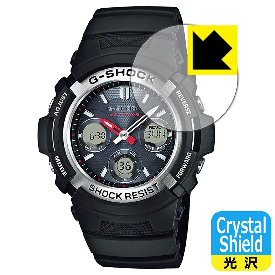 Crystal Shield【光沢】保護フィルム G-SHOCK AWG-M100シリーズ 日本製 自社製造直販