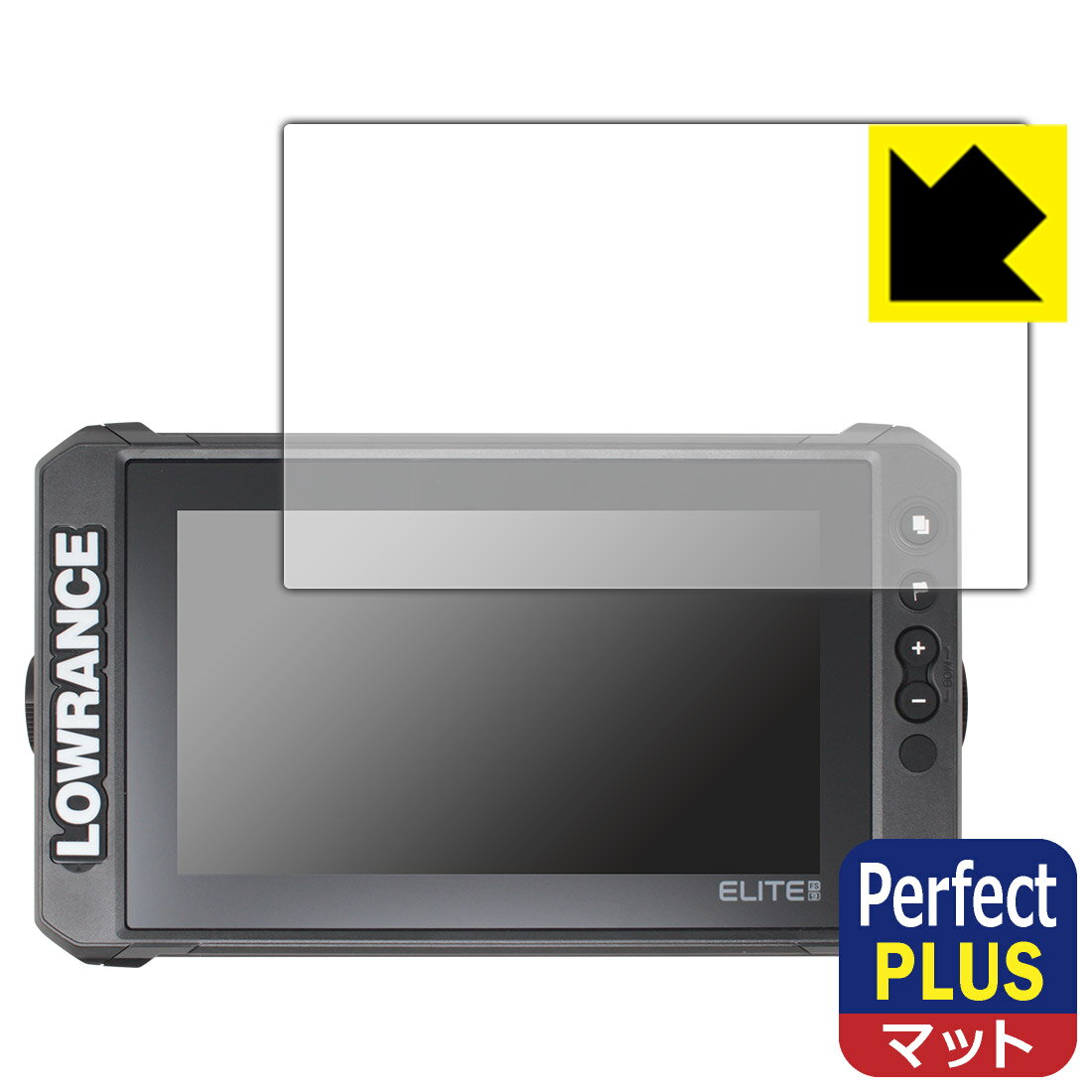 ●対応機種 : LOWRANCE Elite FS 9 (ローランス エリート FS 9)専用の商品です。●製品内容 : 画面用フィルム1枚・クリーニングワイプ1個●「Perfect Shield Plus」は画面の反射を強く抑え、指のすべりもなめらかな指紋や皮脂汚れがつきにくい『アンチグレアタイプ(非光沢)の保護フィルム』●安心の国産素材を使用。日本国内の自社工場で製造し出荷しています。 ★貼り付け失敗交換サービス対象商品★【ポスト投函送料無料】商品は【ポスト投函発送 (追跡可能メール便)】で発送します。お急ぎ、配達日時を指定されたい方は以下のクーポンを同時購入ください。【お急ぎ便クーポン】　プラス110円(税込)で速達扱いでの発送。お届けはポストへの投函となります。【配達日時指定クーポン】　プラス550円(税込)で配達日時を指定し、宅配便で発送させていただきます。【お急ぎ便クーポン】はこちらをクリック【配達日時指定クーポン】はこちらをクリック 　 表面に微細な凹凸を作ることにより、外光を乱反射させギラツキを抑える「アンチグレア加工」がされております。 屋外での太陽光の映り込み、屋内でも蛍光灯などの映り込みが気になるシーンが多い方におすすめです。 また、指紋がついた場合でも目立ちにくいという特長があります。 【Perfect Shield Plus】は、従来の製品【Perfect Shield】よりも反射低減(アンチグレア)効果が強いフィルムです。映り込み防止を一番に優先する方におすすめです。(反射低減効果が強いため、表示画面との相性により色のにじみ・モアレ等が発生する場合があります) 指滑りはさらさらな使用感でストレスのない操作・入力が可能です。 ハードコート加工がされており、キズや擦れに強くなっています。簡単にキズがつかず長くご利用いただけます。 反射防止のアンチグレア加工で指紋が目立ちにくい上、表面は防汚コーティングがされており、皮脂や汚れがつきにくく、また、落ちやすくなっています。(【Perfect Shield】よりも指紋は目立ちません) 接着面は気泡の入りにくい特殊な自己吸着タイプです。素材に柔軟性があり、貼り付け作業も簡単にできます。また、はがすときにガラス製フィルムのように割れてしまうことはありません。 貼り直しが何度でもできるので、正しい位置へ貼り付けられるまでやり直すことができます。 最高級グレードの国産素材を日本国内の弊社工場で加工している完全な Made in Japan です。安心の品質をお届けします。 使用上の注意 ●本製品は機器の画面をキズなどから保護するフィルムです。他の目的にはご使用にならないでください。 ●本製品は液晶保護および機器本体を完全に保護することを保証するものではありません。機器の破損、損傷、故障、その他損害につきましては一切の責任を負いかねます。 ●製品の性質上、画面操作の反応が変化したり、表示等が変化して見える場合がございます。 ●貼り付け作業時の失敗(位置ズレ、汚れ、ゆがみ、折れ、気泡など)および取り外し作業時の破損、損傷などについては、一切の責任を負いかねます。 ●水に濡れた状態でのご使用は吸着力の低下などにより、保護フィルムがはがれてしまう場合がございます。防水対応の機器でご使用の場合はご注意ください。 ●アルコール類やその他薬剤を本製品に付着させないでください。表面のコーティングや吸着面が変質するおそれがあります。 ●品質向上のため、仕様などを予告なく変更する場合がございますので、予めご了承ください。