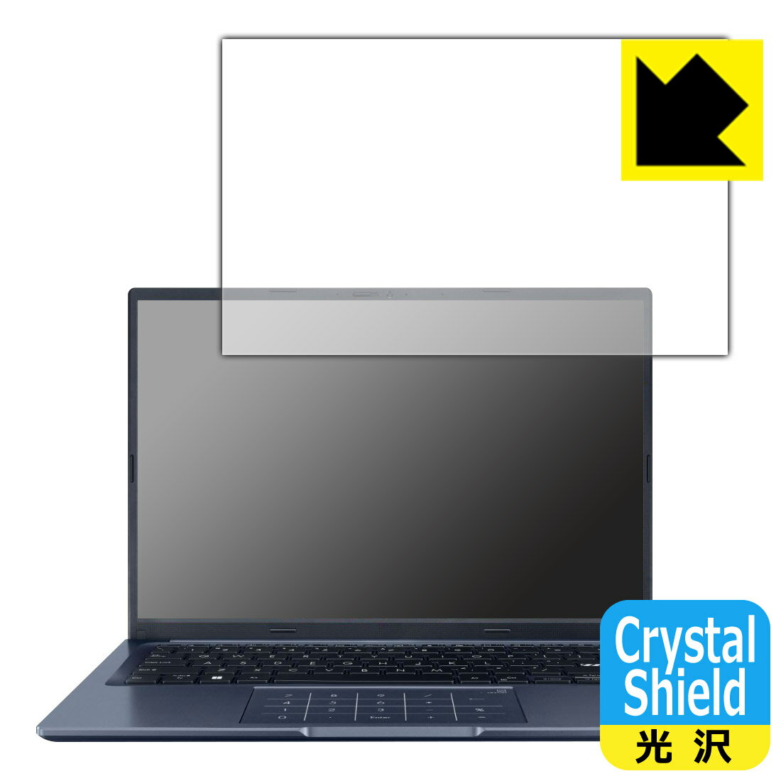 Crystal Shield【 光沢 】保護フィルム ASUS VivoBook 14X (M1403QA) 3枚セット 日本製 自社製造直販