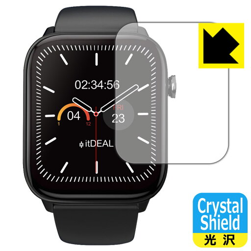Crystal Shield【 光沢 】保護フィルム itDEAL スマートウォッチ M18 日本製 自社製造直販 Crystal Shield【 光沢 】保護フィルム itDEAL スマートウォッチ M18 日本製 自社製造直販