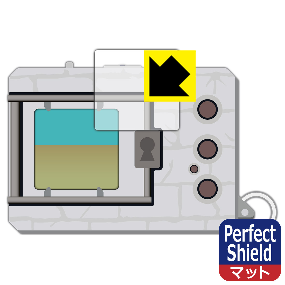 デジタルモンスターCOLOR / Ver.2 / Ver.3 / Ver.4 / Ver.5 用 Perfect Shield【 反射低減 】保護フィルム 日本製 自社製造直販
