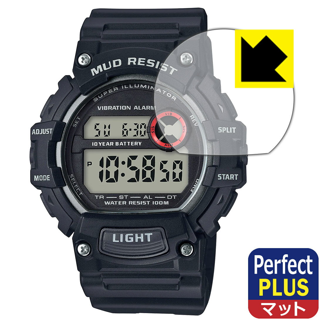 ●対応機種 : CASIO TRT-110H専用の商品です。●製品内容 : 画面用フィルム1枚・クリーニングワイプ1個●「Perfect Shield Plus」は画面の反射を強く抑え、指のすべりもなめらかな指紋や皮脂汚れがつきにくい『アンチグレアタイプ(非光沢)の保護フィルム』●安心の国産素材を使用。日本国内の自社工場で製造し出荷しています。 ★貼り付け失敗交換サービス対象商品★【ポスト投函送料無料】商品は【ポスト投函発送 (追跡可能メール便)】で発送します。お急ぎ、配達日時を指定されたい方は以下のクーポンを同時購入ください。【お急ぎ便クーポン】　プラス110円(税込)で速達扱いでの発送。お届けはポストへの投函となります。【配達日時指定クーポン】　プラス550円(税込)で配達日時を指定し、宅配便で発送させていただきます。【お急ぎ便クーポン】はこちらをクリック【配達日時指定クーポン】はこちらをクリック 　 表面に微細な凹凸を作ることにより、外光を乱反射させギラツキを抑える「アンチグレア加工」がされております。 屋外での太陽光の映り込み、屋内でも蛍光灯などの映り込みが気になるシーンが多い方におすすめです。 また、指紋がついた場合でも目立ちにくいという特長があります。 【Perfect Shield Plus】は、従来の製品【Perfect Shield】よりも反射低減(アンチグレア)効果が強いフィルムです。映り込み防止を一番に優先する方におすすめです。(反射低減効果が強いため、表示画面との相性により色のにじみ・モアレ等が発生する場合があります) 指滑りはさらさらな使用感でストレスのない操作・入力が可能です。 ハードコート加工がされており、キズや擦れに強くなっています。簡単にキズがつかず長くご利用いただけます。 反射防止のアンチグレア加工で指紋が目立ちにくい上、表面は防汚コーティングがされており、皮脂や汚れがつきにくく、また、落ちやすくなっています。(【Perfect Shield】よりも指紋は目立ちません) 接着面は気泡の入りにくい特殊な自己吸着タイプです。素材に柔軟性があり、貼り付け作業も簡単にできます。また、はがすときにガラス製フィルムのように割れてしまうことはありません。 貼り直しが何度でもできるので、正しい位置へ貼り付けられるまでやり直すことができます。 最高級グレードの国産素材を日本国内の弊社工場で加工している完全な Made in Japan です。安心の品質をお届けします。 使用上の注意 ●本製品は機器の画面をキズなどから保護するフィルムです。他の目的にはご使用にならないでください。 ●本製品は液晶保護および機器本体を完全に保護することを保証するものではありません。機器の破損、損傷、故障、その他損害につきましては一切の責任を負いかねます。 ●製品の性質上、画面操作の反応が変化したり、表示等が変化して見える場合がございます。 ●貼り付け作業時の失敗(位置ズレ、汚れ、ゆがみ、折れ、気泡など)および取り外し作業時の破損、損傷などについては、一切の責任を負いかねます。 ●水に濡れた状態でのご使用は吸着力の低下などにより、保護フィルムがはがれてしまう場合がございます。防水対応の機器でご使用の場合はご注意ください。 ●アルコール類やその他薬剤を本製品に付着させないでください。表面のコーティングや吸着面が変質するおそれがあります。 ●品質向上のため、仕様などを予告なく変更する場合がございますので、予めご了承ください。