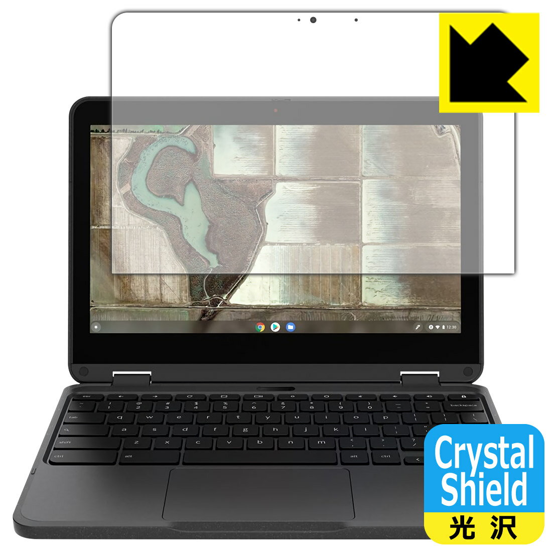Crystal Shield【 光沢 】保護フィルム Lenovo 500e Chromebook Gen 3 日本製 自社製造直販