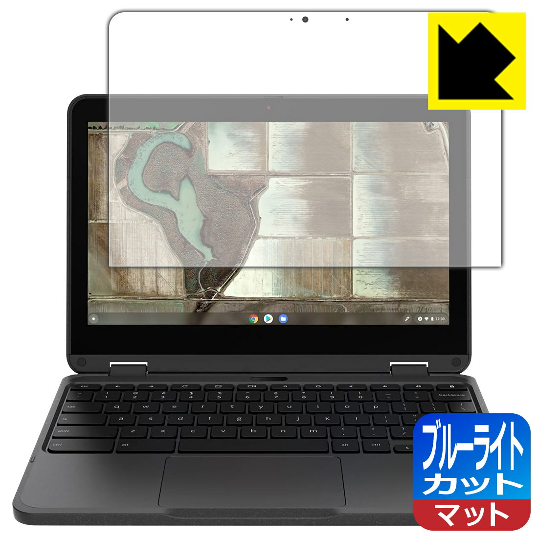 LCD Protective Film - ブルーライトカット【 反射低減 】保護フィルム Lenovo 500e Chromebook Gen 3 日本製 自社製造直販