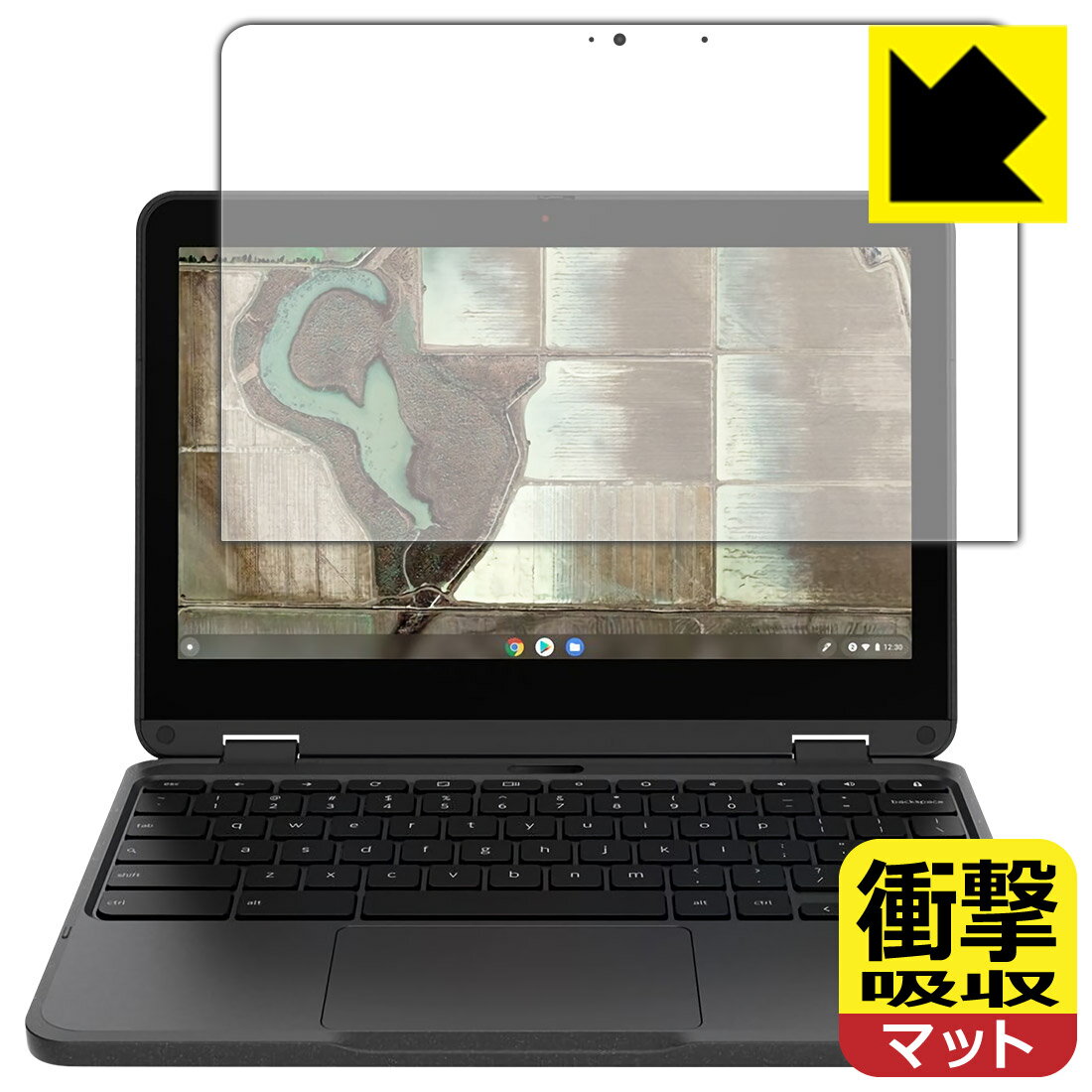 衝撃吸収【 反射低減 】保護フィルム Lenovo 500e Chromebook Gen 3 日本製 自社製造直販