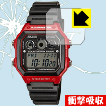 衝撃吸収【 光沢 】保護フィルム CASIO AE-1300WH 日本製 自社製造直販