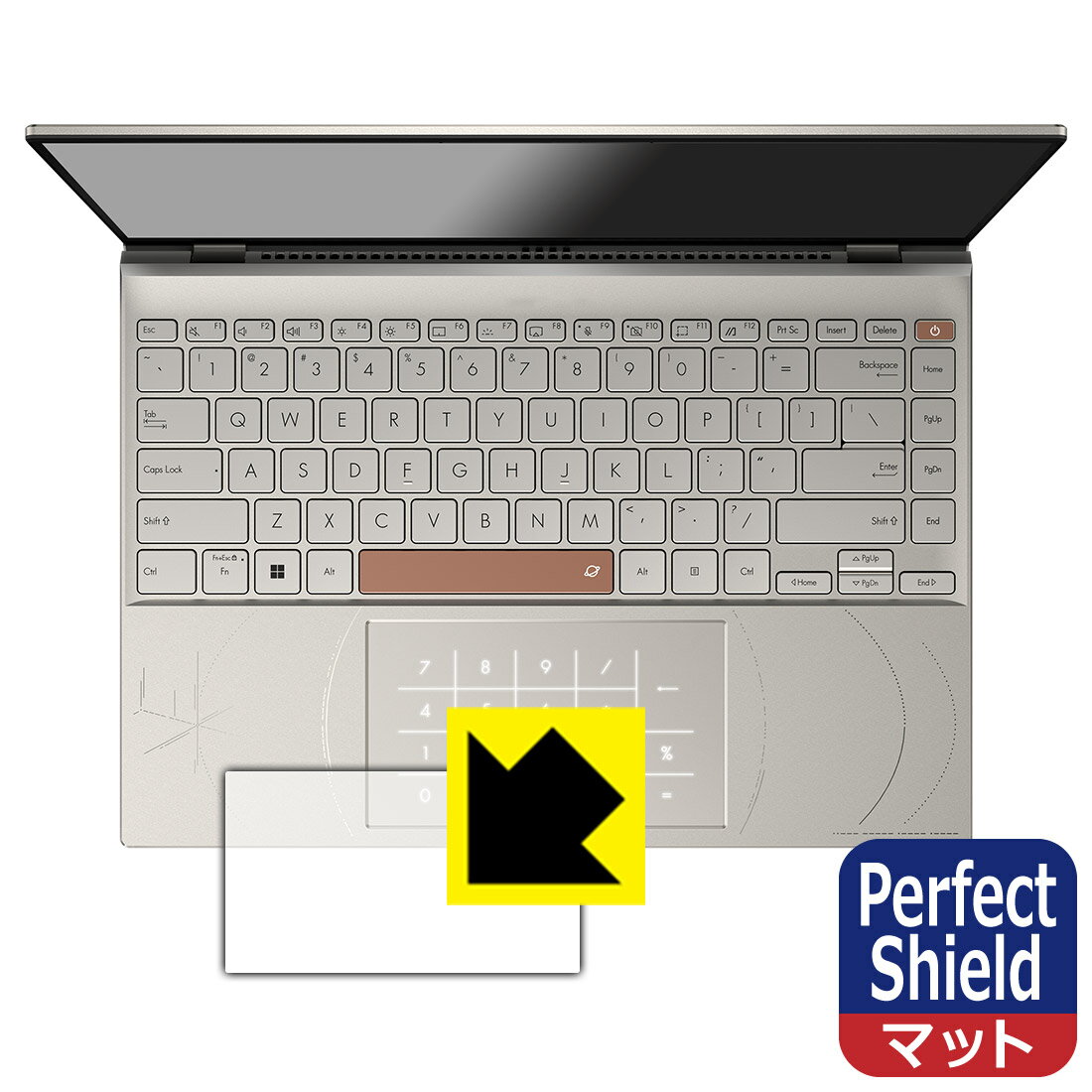 Perfect Shield【反射低減】保護フィルム ASUS ZenBook 14X OLED Space Edition (UX5401ZAS) タッチパッド用 (3枚セット) 日本製 自社製造直販 1