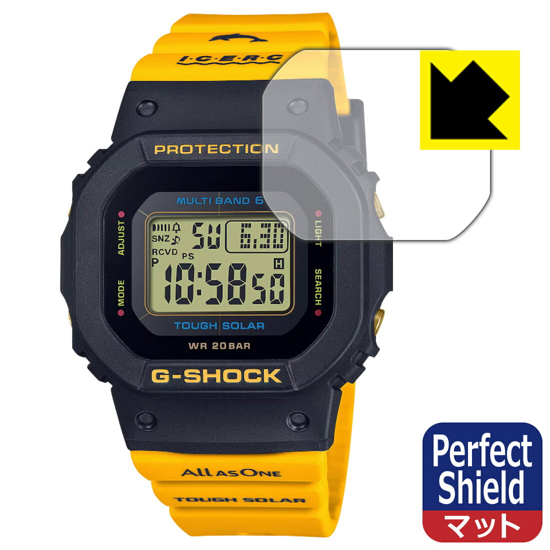 Perfect Shield【反射低減】保護フィルム G-SHOCK GMD-W5600K-9JR (3枚セット) 日本製 自社製造直販