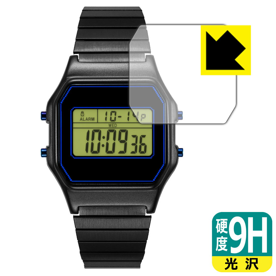 9H高硬度【 光沢 】保護フィルム TIMEX Classic Digital TIMEX 80 PAC-MAN x TIMEX 日本製 自社製造直販