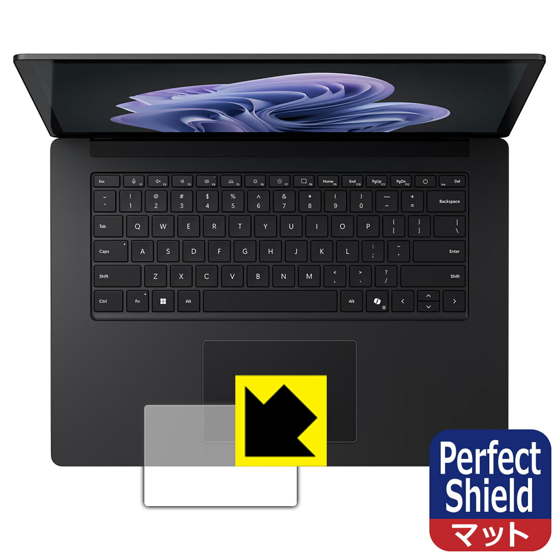 Perfect Shield【 反射低減 】保護フィルム Surface Laptop 6 (15インチ)(2024年4月発売モデル) トラックパッド用 (3枚セット) 日本製 自社製造直販