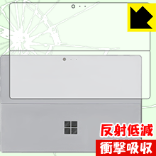 衝撃吸収【 反射低減 】保護フィルム サーフェス Surface Pro (2017年6月モデル)/サーフェス Surface Pro LTE Advanced 背面のみ 日本製 自社製造直販