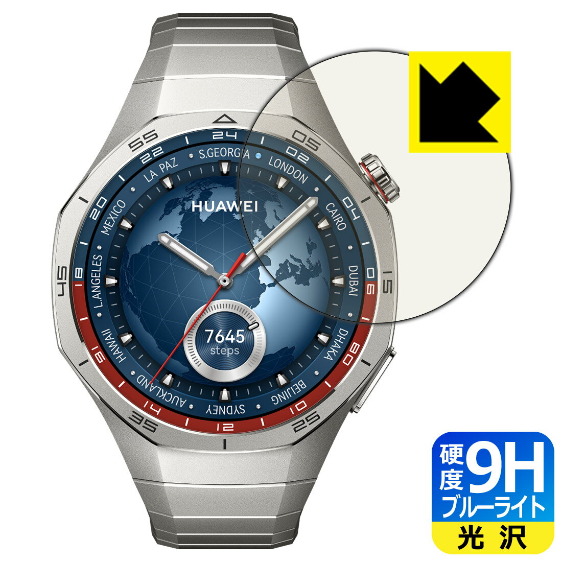 9H١ ֥롼饤ȥå ݸե HUAWEI WATCH GT 5 Pro   46mm   ¤ľ